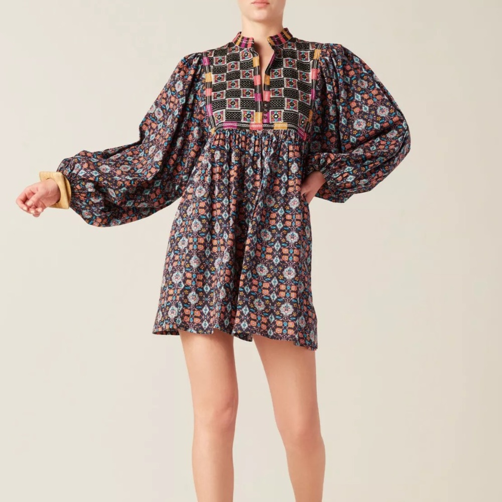 NWT Figue balloon sleeve mini dress